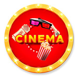 Capa Painel De Festa Redondo Sublimado Tema Cinema Evento