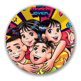 Capa Para Painel Redondo 50cm Tema Turma Da Monica Infantil