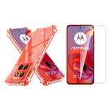 Capa + Película 3d Para Motorola Moto Todos Modelos