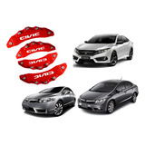 Capa Pinca De Freio Tuning 4 Peças Civic + Cola Grátis 