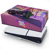 Capa Playstation 5 Versão Slim Play Horizontal Anti Poeira