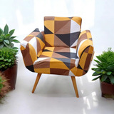 Capa Poltrona Opala Estampada Decoração Quarto Sala Promoção