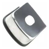 Capa Proteção Engate Chapa Cromada 8,5cm Acabamento Inox