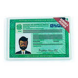 Capa Proteção Para Novo Rg Identidade Acrilico - Kit 100 Pçs