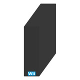 Capa Protetora P/ Nintendo Wii Na Vertical Preta Anti Poeira