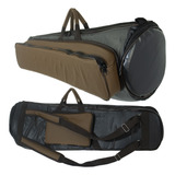 Capa Pvc Emborrachado Marrom Trombone Vara Tenor Sem Rotor