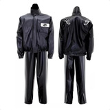 Capa Roupa De Chuva Moto Alba Europa Pvc 100% Impermeável 