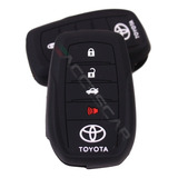 Capa Silicone Chave Presencial Toyota Sw4 2016 A 2022 Preto