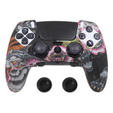 Capa Silicone P/ Dualsense Edge Playstation 5 Ps5 + Grips