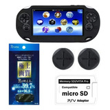 Capa Silicone Para Ps Vita + Pelicula + Grip + Adaptador Sd