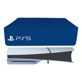 Capa Skin Para Ps5 Slim - Horizontal - Azul Royal