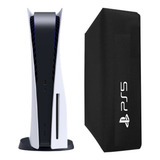 Capa Skin Para Ps5 Vertical - Preta