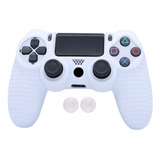 Capa Skin Silicone Antiderrapante Para Controle Ps4 + 2 Grip
