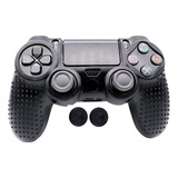 Capa Skin Silicone Antiderrapante Para Controle Ps4 + 2 Grip