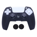 Capa Skin Silicone Antiderrapante Para Controle Ps5 + 2 Grip
