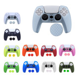 Capa Skin Silicone Antiderrapante Para Controle Ps5 + 2 Grip
