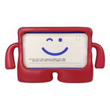 Capa Tablet 7 Polegadas Universal Infantil Emborrachada Cor Vermelho Bracinho