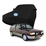 Capa Tecido Gol Quadrado Cor Preta Helanca Lycra Cobrir Vw