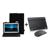 Capa + Teclado E Mouse Bluetooth P/ Tablet Motorola Tab G70 