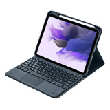 Capa Teclado Touchpad Multitoque Para Samsung Tab S7 Fe T735