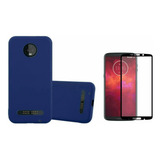 Capa Top Compatível Com Motorola Moto Z3 Play + Pelicula 3d
