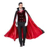 Capa Vampiro Adulto Magico Halloween Fantasia Longa Vampiro