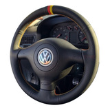 Capa Volante Vw Golf Cabrio Jetta 1999-2006 Couro Real