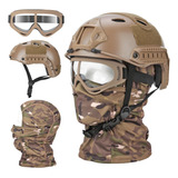 Capacete Airsoft Capacete Tático Vpzenar Mctan Com Acessório