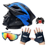 Capacete Bike Absolute Nero New + Oculos Espelhado Ciclismo