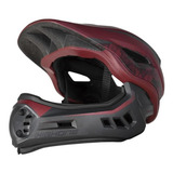 Capacete Bike Downhill Enduro X Full Removível My22 High One Cor Vinho/cinza Tamanho M