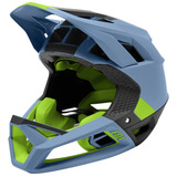 Capacete Bike Fullface Fox Racing Proframe Dust Blue E Verde