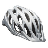 Capacete Ciclismo Bell Tracker Viseira Bike Cor Prateado Tamanho Único 54-61 Cm