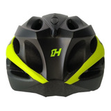 Capacete Ciclismo High One Win Com Pisca Led Bicicleta Promo Cor Preto/amarelo Tamanho G