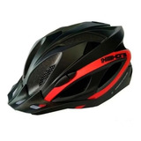 Capacete Ciclismo High One Win Com Pisca Led Bicicleta Promo Cor Preto/vermelho Tamanho M
