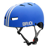 Capacete Ciclismo Skate Bike Patins Profissional Fosco Azul Tamanho Gg - Veste 61/62