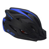 Capacete Ciclista Bike Mtb Casco New Óculos Com Luz High One Cor Azul Tamanho Adulto