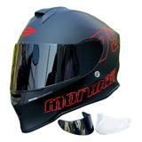 Capacete De Moto Fechado Fosco 1979 Laranja Edição Limitada