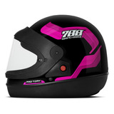 Capacete Fechado Pro Tork Feminino Masculino Viseira Cristal