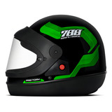 Capacete Fechado Sport Moto 788 Pro Tork Tamanho Do Capacete 62 Cor Verde Viseira Cristal Desenho Sport Moto 788