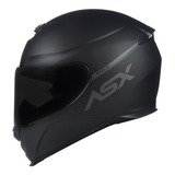 Capacete Moto Asx Eagle Solid Preto Fosco + Viseira Fumê Tamanho Do Capacete 58m