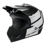 Capacete Motocross Pro Tork Th1 Factory Edition Cor Preto/branco Tamanho Do Capacete 58
