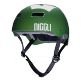 Capacete Niggli Iron Profissional N1 Para Skate Patins Bike Cor Verde Tamanho M