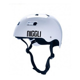 Capacete Niggli Profissional Branco Bmx/skate/roller/wheelin