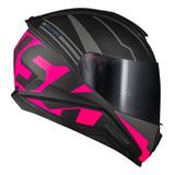 Capacete Norisk Razor Full Matte Preto Rosa Fosco Limitado