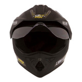 Capacete Para Moto Trial Pro Tork Liberty Mx Pro Vision P Cor Preto-fosco Desenho Solid Tamanho Do Capacete 58