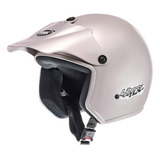 Capacete Pro Tork Aberto Liberty Prata Moto Sem Viseira Desenho Solid Tamanho Do Capacete 56