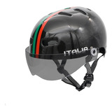 Capacete Skate Bike Profissional Vision Black Cor Preto Viseira Fume Tamanho Gg - Veste 61/62