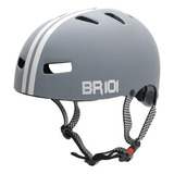 Capacete Skate Ciclismo Bike Patins Profissional Fosco Br101 Cor Cinza Tamanho M - Veste 57/58