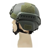 Capacete Verde Oliva Tático Airsoft Paintball Fast Unidade
