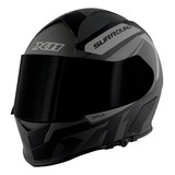 Capacete X11 Revo Pro Surround Preto Cinza Fosco Cor Cinza-escuro Tamanho Do Capacete 60/l